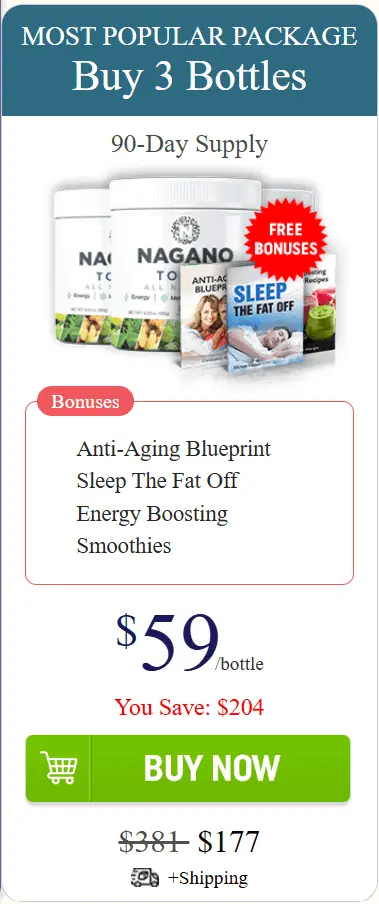 Nagano Tonic 3 bottles – 90-day supply